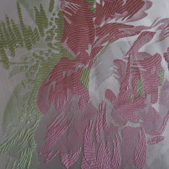 Satin Like Polyester Round Floral Tablecloth - Picture 3 of 8